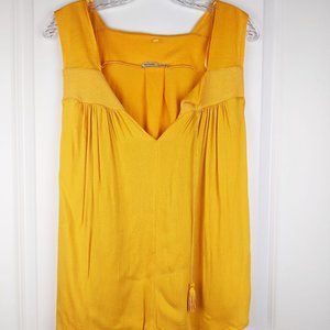 Zara Collection Orange Sleeveless Blouse